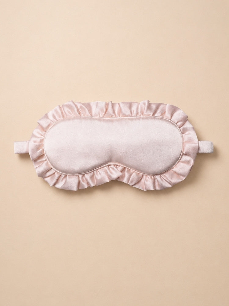 Hayden - Ruffled Silk Sleep Mask | The Silk Avenue