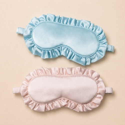 Hayden - Ruffled Silk Sleep Mask | The Silk Avenue