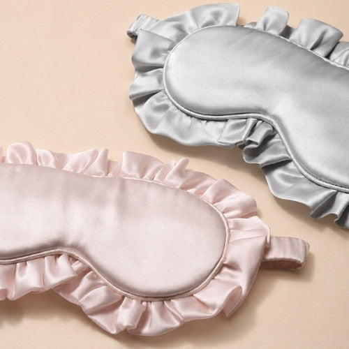 Hayden - Ruffled Silk Sleep Mask | The Silk Avenue