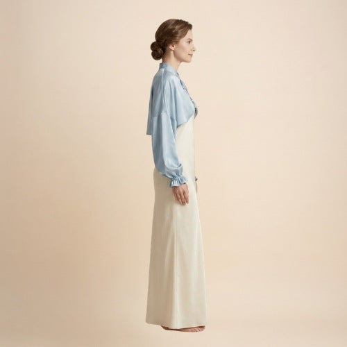 Iris – Silk Cape with Sleeves | The Silk Avenue