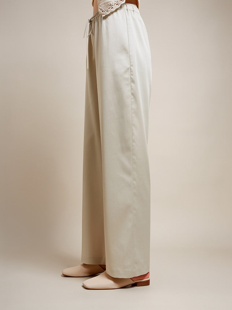 Isavelle - Wide-Leg Silk Pant | The Silk Avenue