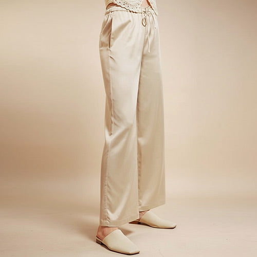 Isavelle - Wide-Leg Silk Pant | The Silk Avenue