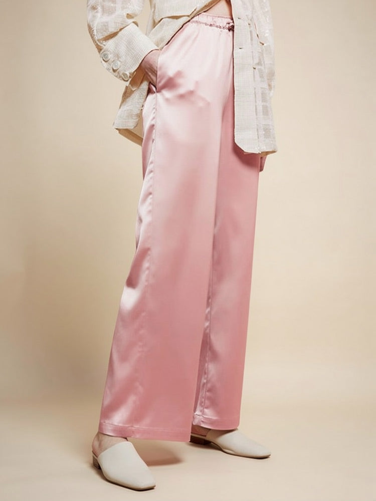 Isavelle - Wide-Leg Silk Pant | The Silk Avenue