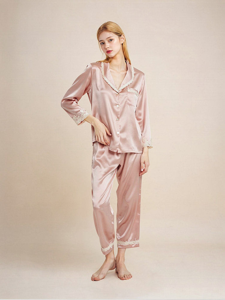 Julevia Silk Pajama Set | The Silk Avenue
