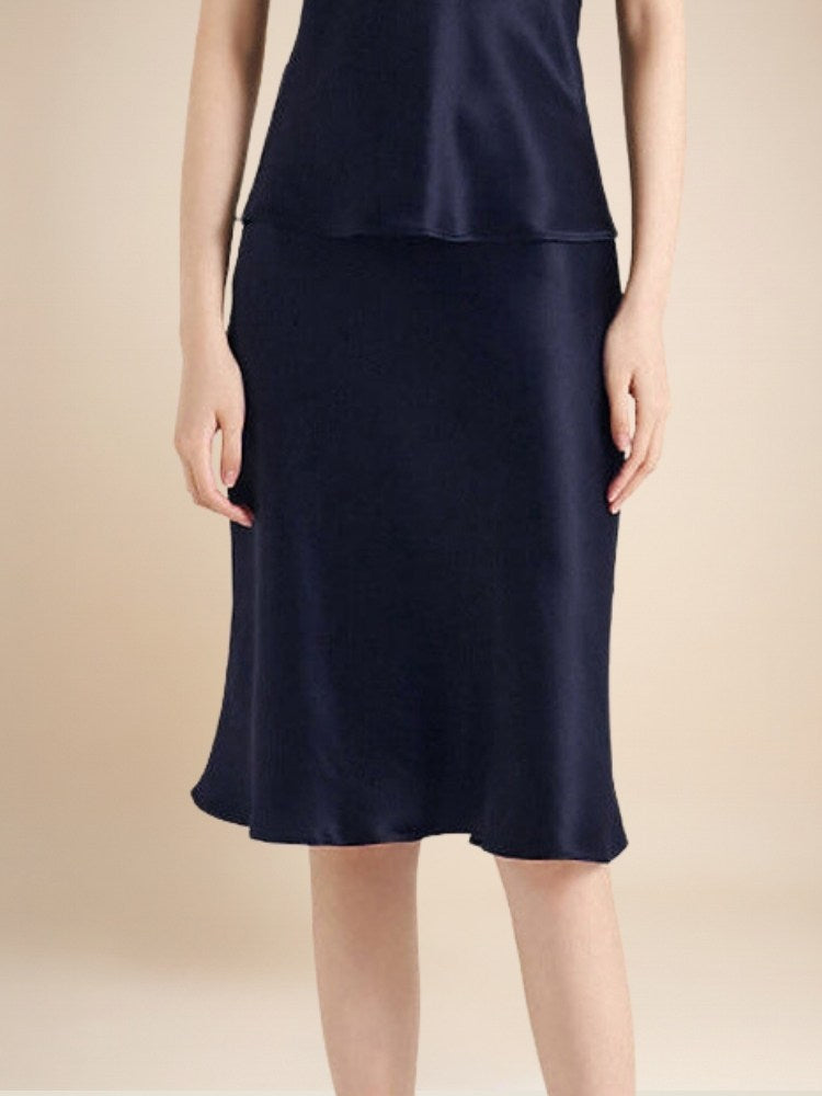 Keiralen Pure Silk Skirt | The Silk Avenue