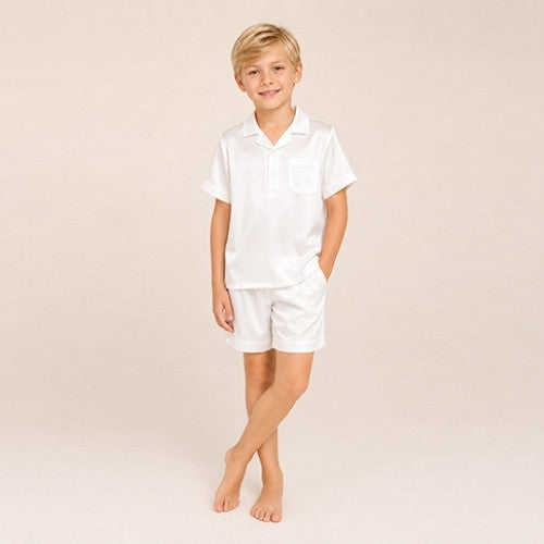 Kilian - Kids Short Silk Pajama Set | The Silk Avenue