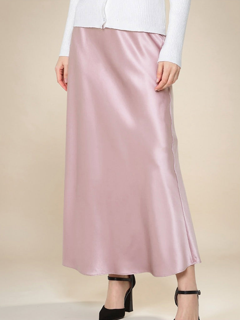 Lioraen Long Silk Fishtail Skirt | The Silk Avenue