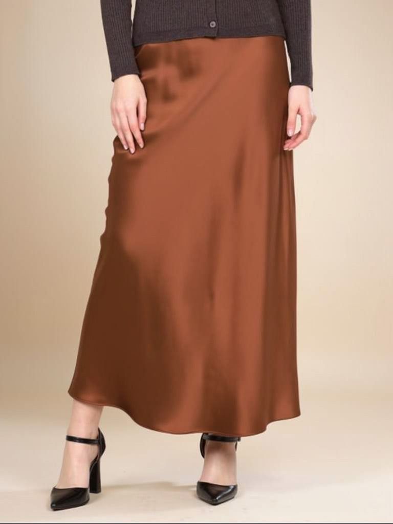 Lioraen Long Silk Fishtail Skirt | The Silk Avenue