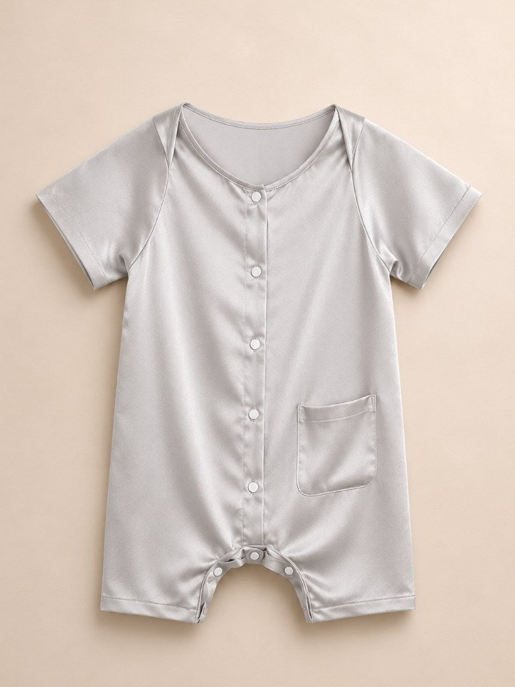 Mason - Silk Baby Crawl Suit | The Silk Avenue