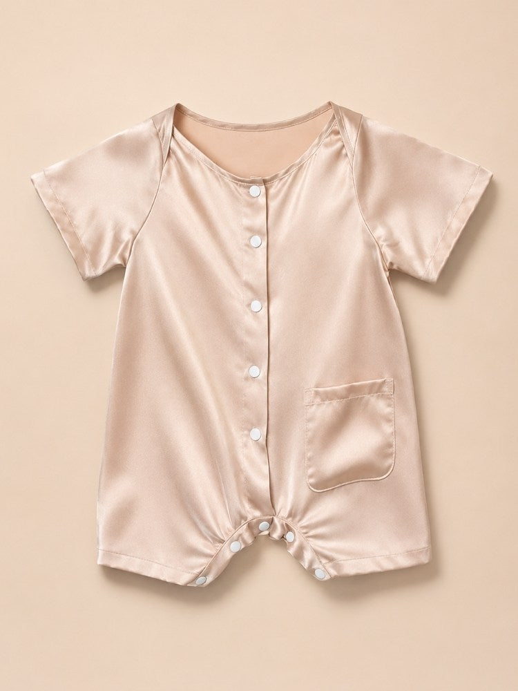 Mason - Silk Baby Crawl Suit | The Silk Avenue