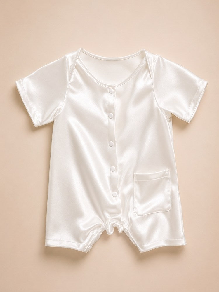 Mason - Silk Baby Crawl Suit | The Silk Avenue