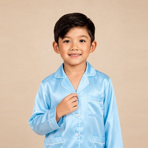Nael - Kids Mulberry Silk Pajama Set | The Silk Avenue