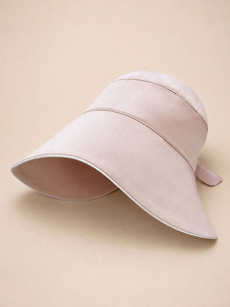 Oravina - Wide-Brim Silk Sun Hat | The Silk Avenue