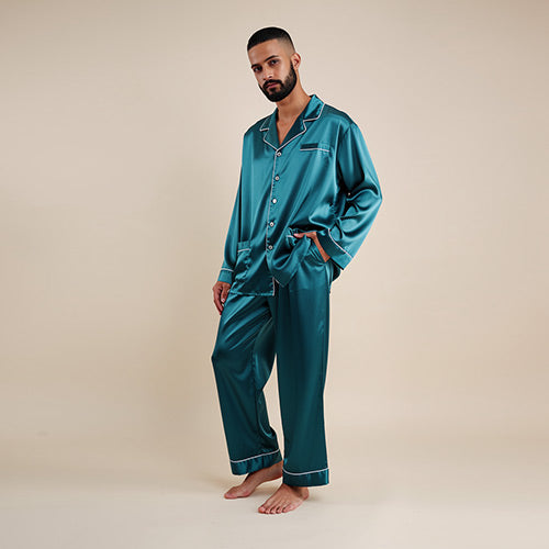 Orian - Classic Silk Pajama Set | The Silk Avenue