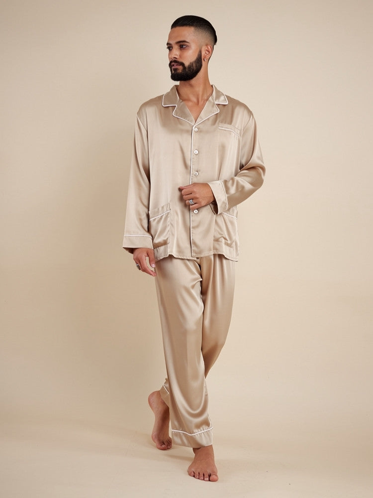 Orian - Classic Silk Pajama Set | The Silk Avenue