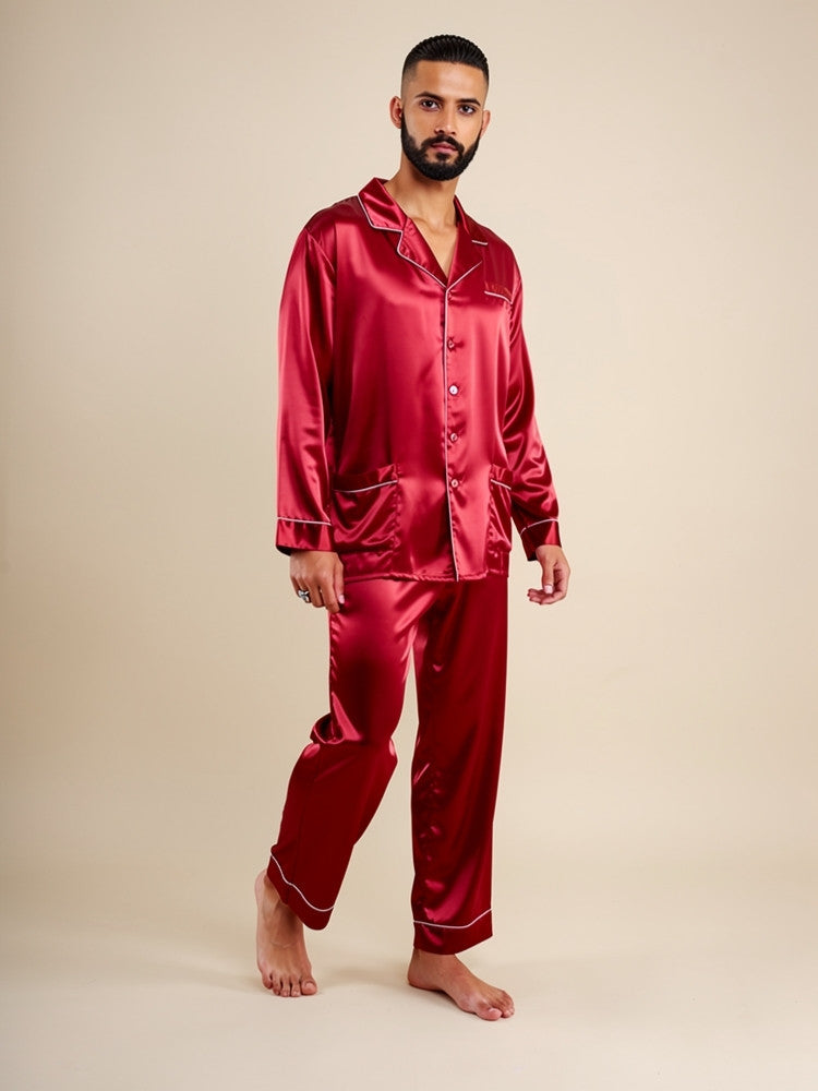 Orian - Classic Silk Pajama Set | The Silk Avenue