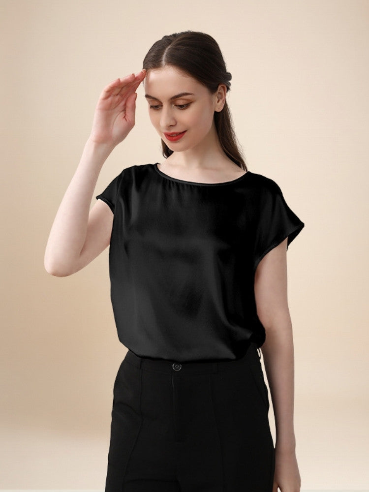 Penelope – Cap Sleeve Silk Top