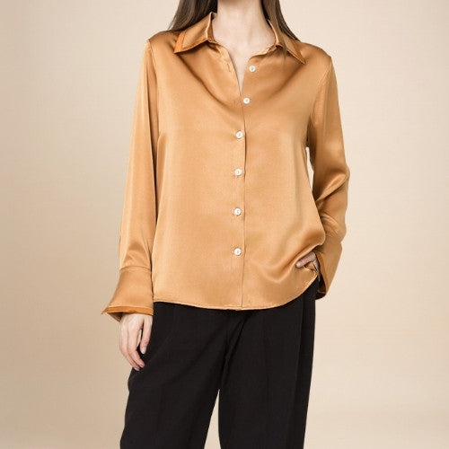 Rosalie – Color-Block Silk Blouse | The Silk Avenue