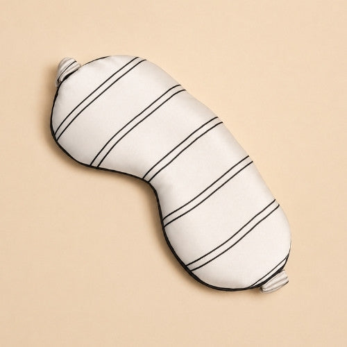 Rowan - Stripe Silk Sleep Mask | The Silk Avenue