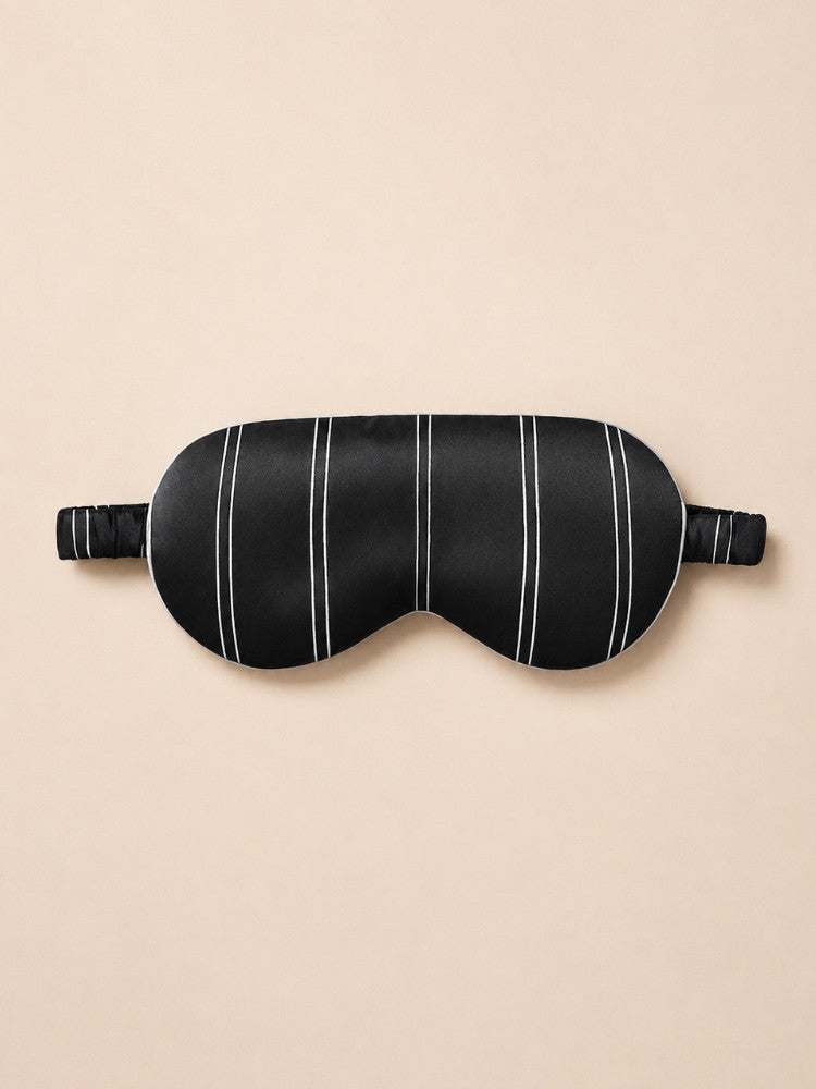 Rowan - Stripe Silk Sleep Mask | The Silk Avenue
