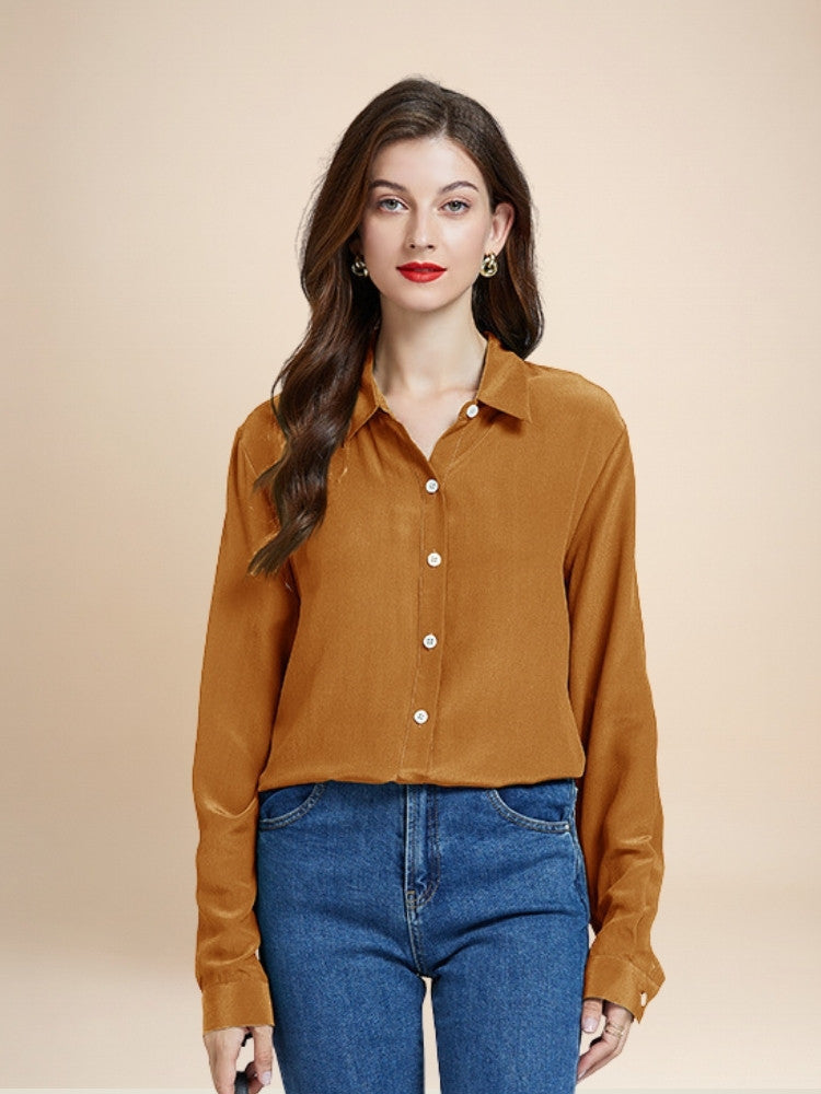 Vivienne – Long Sleeve Silk Blouse | The Silk Avenue