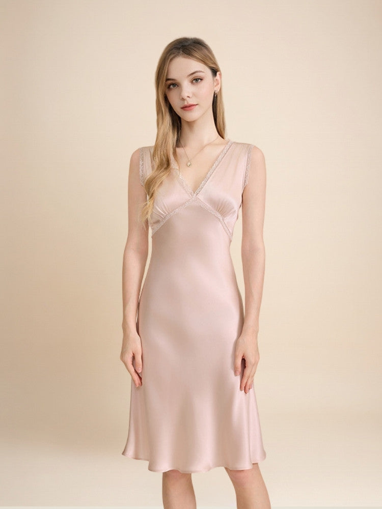 Uvirel - Silk Lace Nightgown | The Silk Avenue