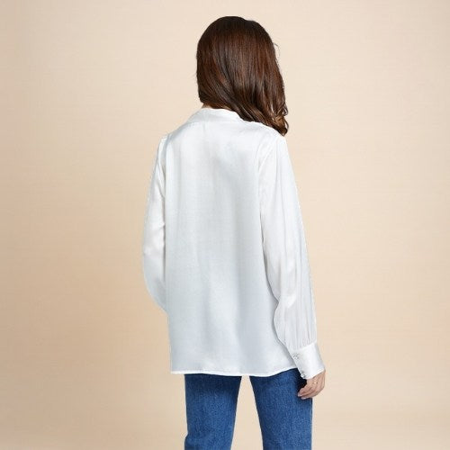 Diana – V-Neck Silk Blouse | The Silk Avenue